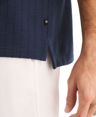 Men's Seersucker Short-Sleeve Shirt