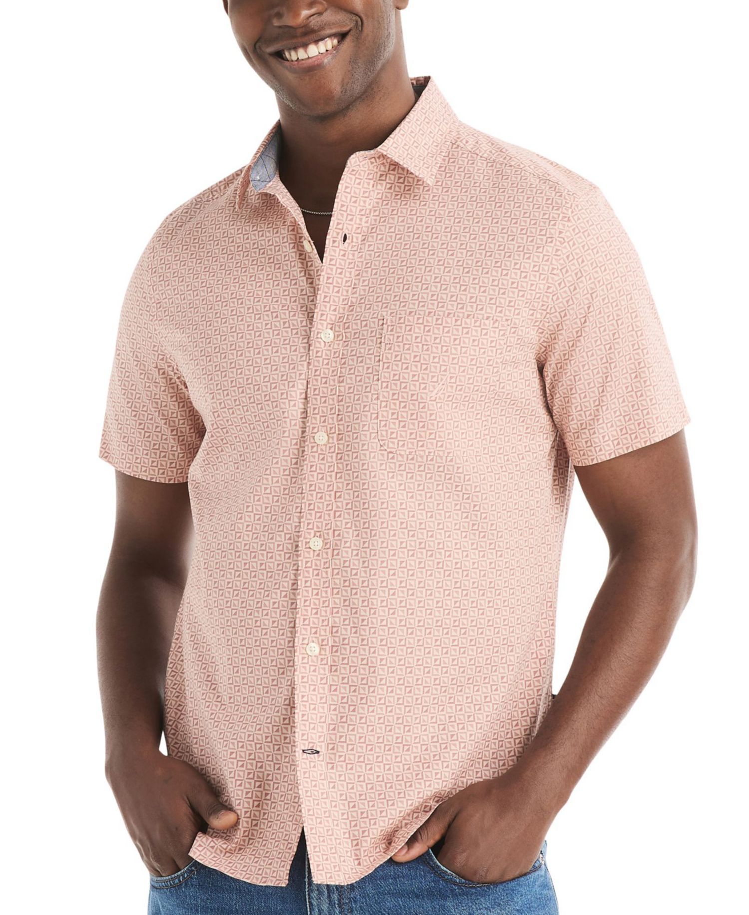 Men's Printed Short-Sleeve Shirt