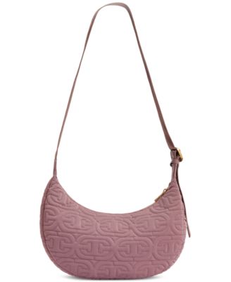 Ethyl Quilted Logo Medium Sling Crossbody Bag