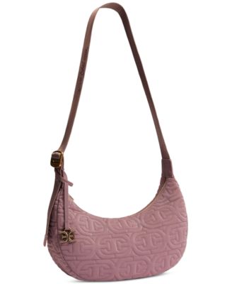 Ethyl Quilted Logo Medium Sling Crossbody Bag