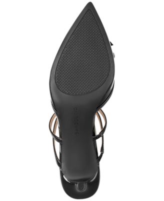 Women's Meggin Strappy Bows Slip-On Kitten Heel Pumps