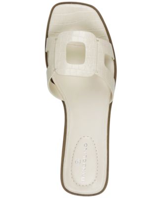 Women's Vienma Square Toe Slide Flat Sandals