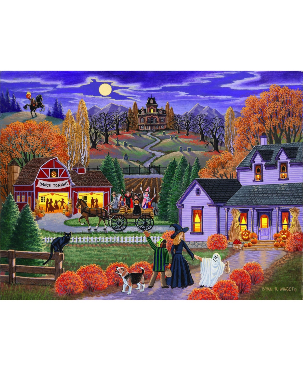 SunsOut Dance Tonight 500 piece Jigsaw Puzzle for Adults Halloween