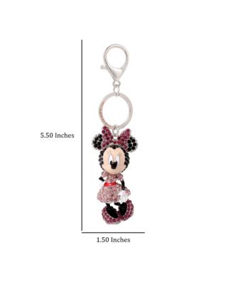 Minnie Mouse Crystal Pave Bag Charm Keychain – Officially Licensed