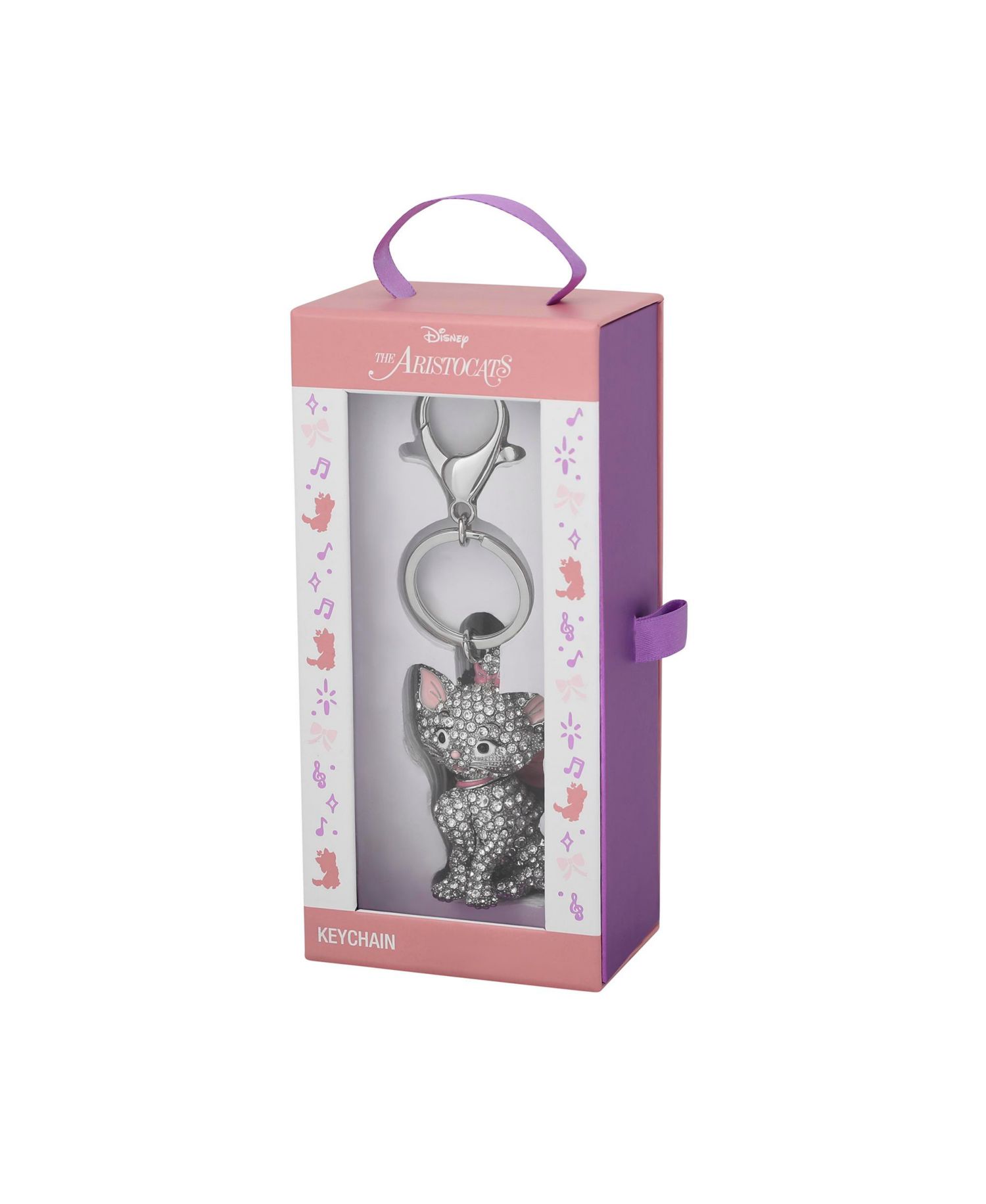 Aristocats Marie Crystal Pav&eacute; Bag Charm Keychain – Officially Licensed