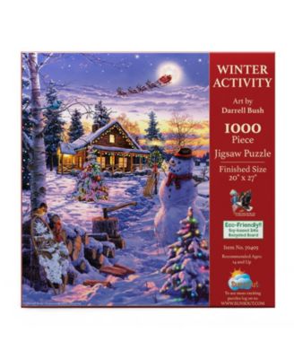 Winter Activity 1000 piece Jigsaw Puzzle for Adults Christmas
