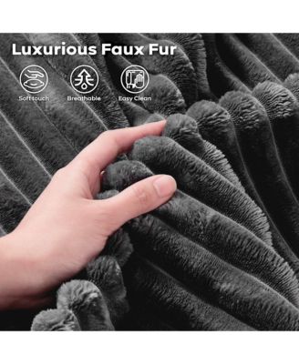 128'' Modular Sectional Sofa Couch, 5-Piece Comfy Corduroy Fabric Couch for Living Room, Modern L-Shaped Deep Seat Sofa with Chaise Ottoman