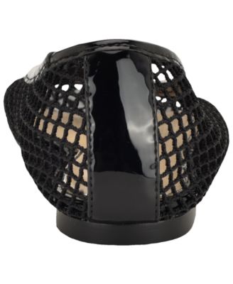 Women's Aylora Triangle Logo Woven Mesh Ballet Flats