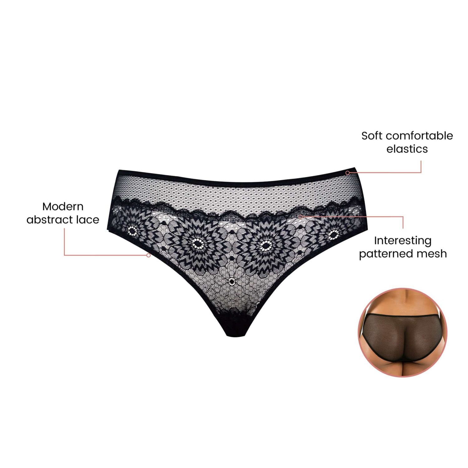 Women's Luxlacy Hipster, Black