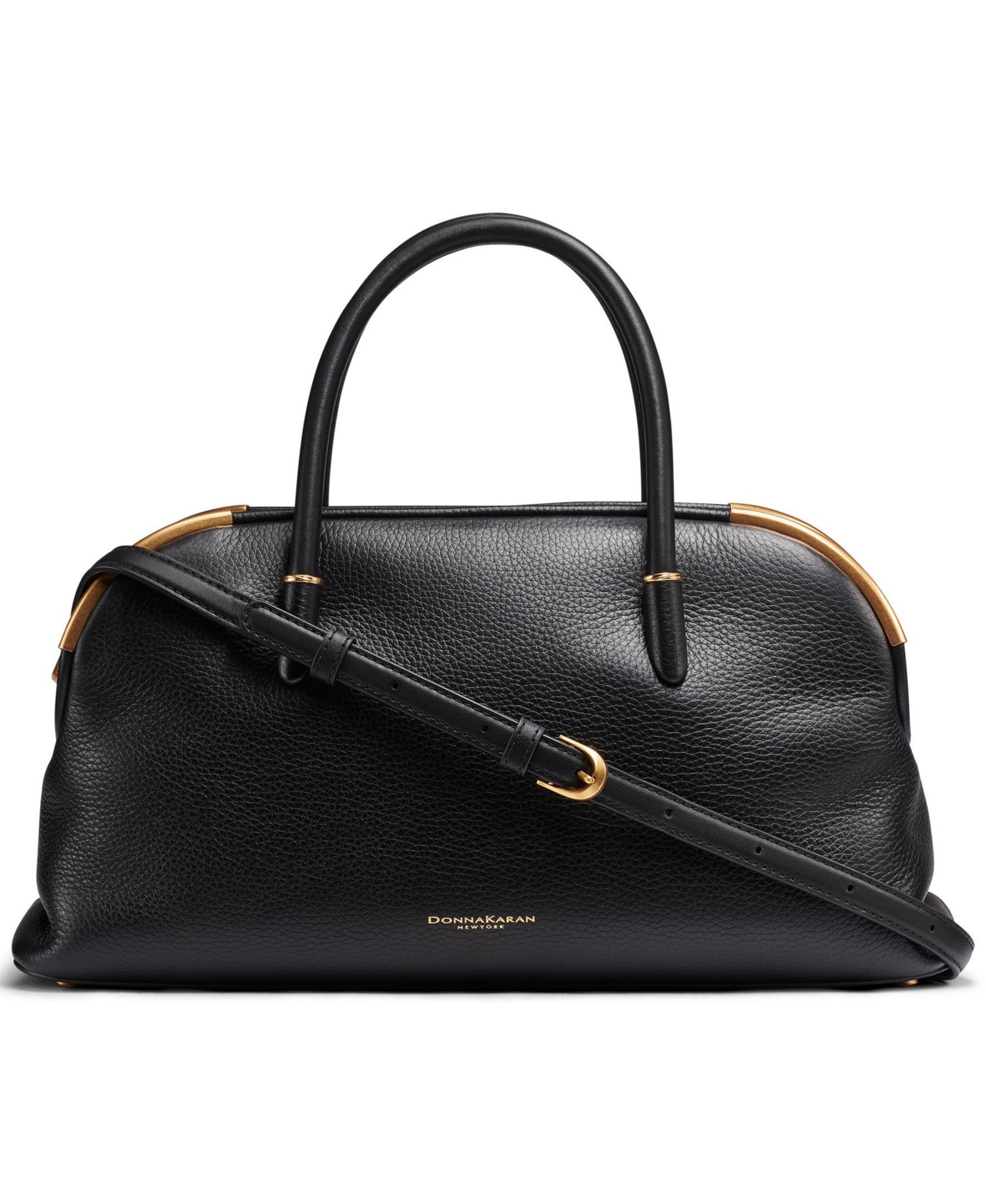 Satin Leather Large Satchel Bag