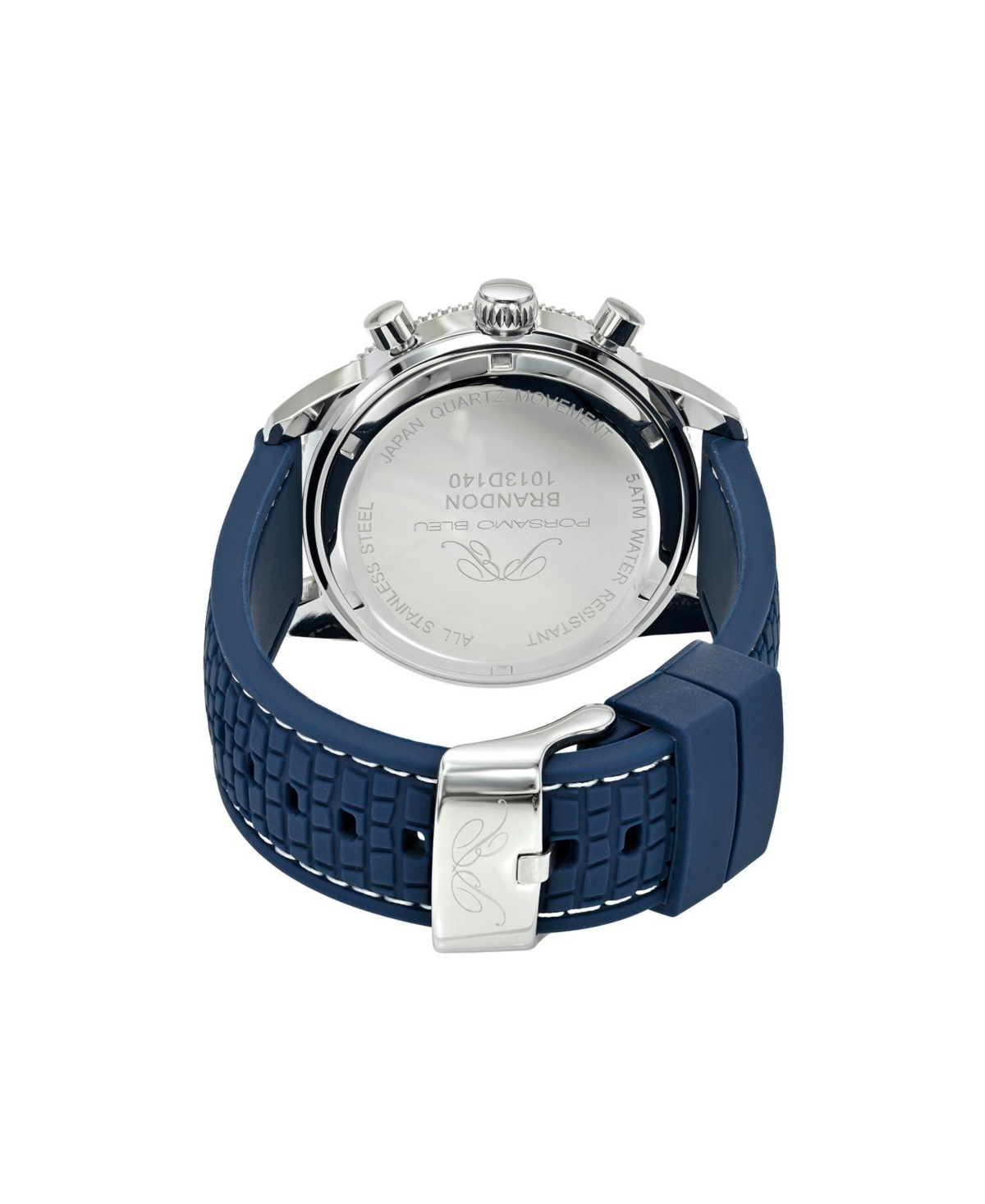 Porsamo Bleu Men's Brandon Silicone Watch 1013DBRR