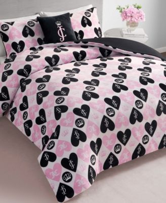 Plush Reversible Queen Heart Logo 4-Pc. Comforter Set, King