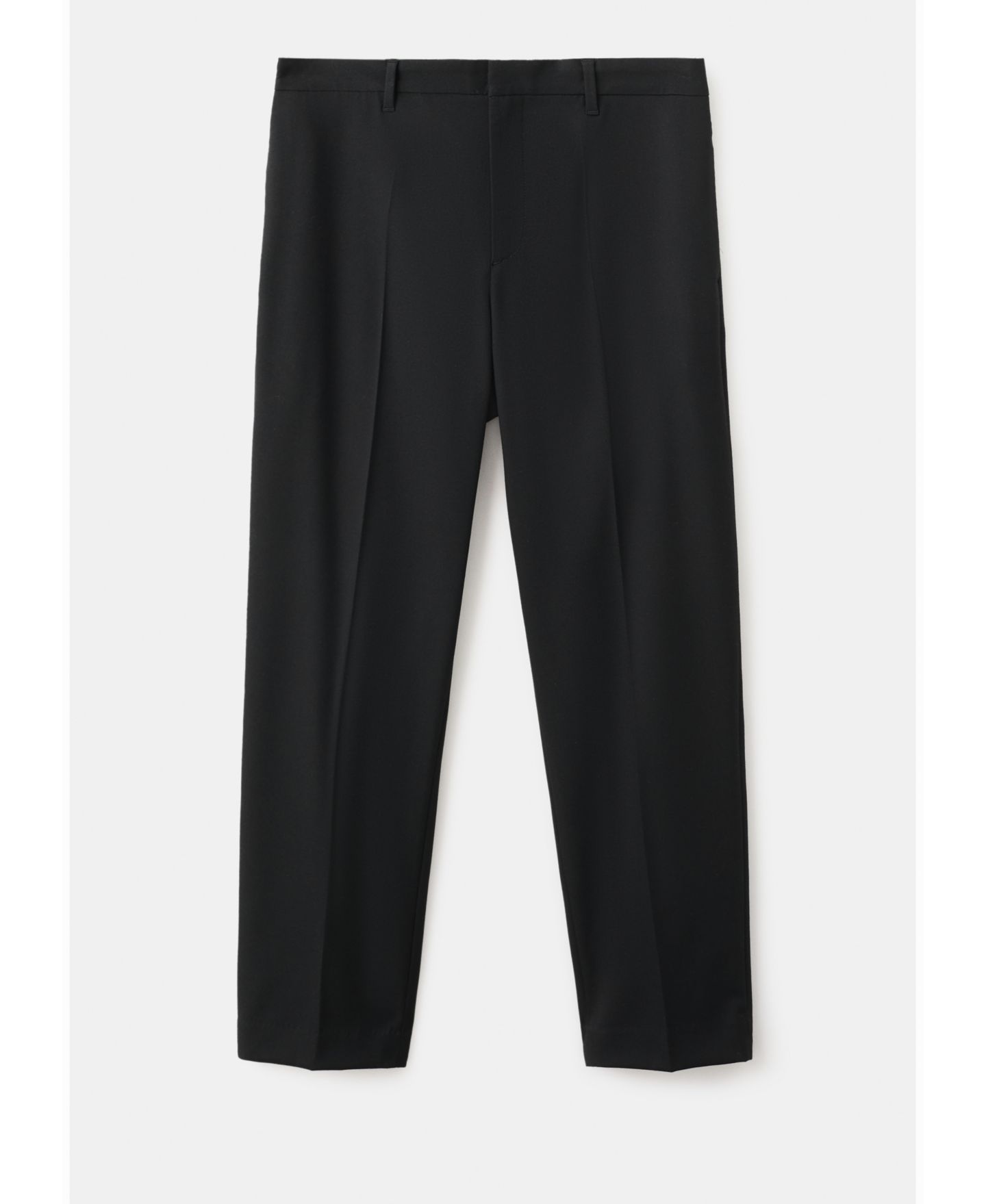 Мужские брюки Mango Flowy Straight-Fit, цвет: Чёрный — фото 8