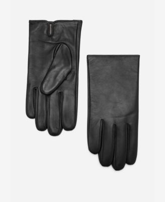 Men's Stitching Detail Leather Gloves