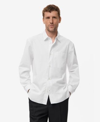 Men's Cotton Striped Relaxed-Fit Shirt