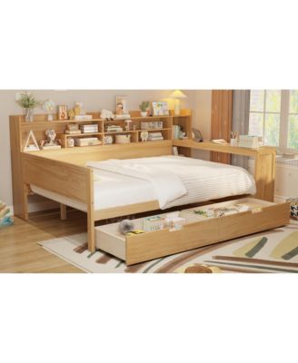 Pc Wooden Storage Desk Daybed