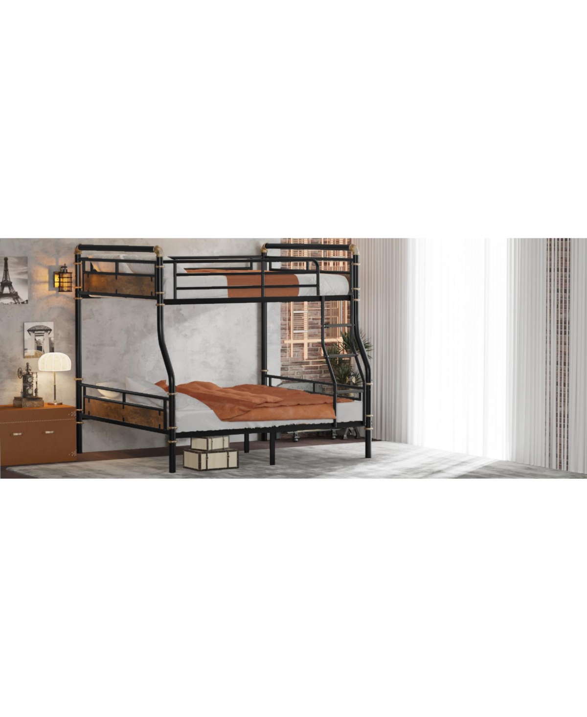 Streamdale Furniture Full Xl/Queen Metal Bunk Bed