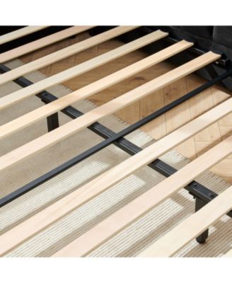 Tufted Upholstered Full Bed Frame