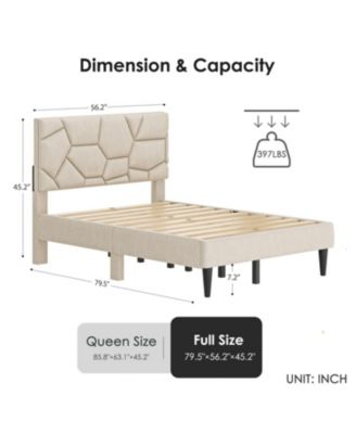 + Full-Size + Wood/Metal (if applicable) + Storage Headboard, No-Noise Platform, Sturdy Slats, Box Spring Unnecessary + Bed Frame
