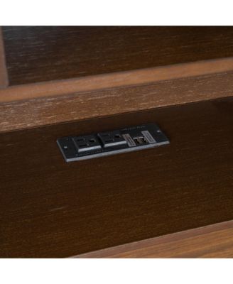 Wood Platform Bed with Multi-storage Headboard, USB and Drawers