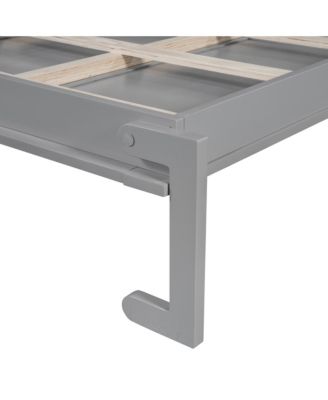 Queen Size Murphy Bed Wall Bed Modern design with LED Lights