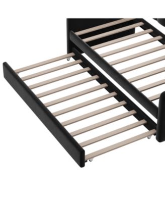 Streamdale Twin Velvet Daybed with Trundle & USB