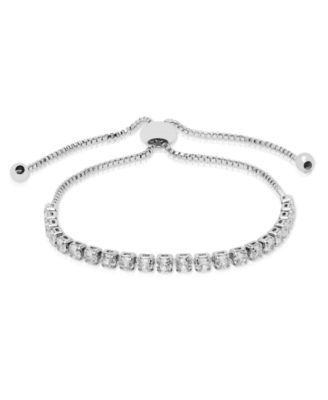 Cubic Zirconia (3.96 ct. t.w.) Adjustable Bolo Bracelet