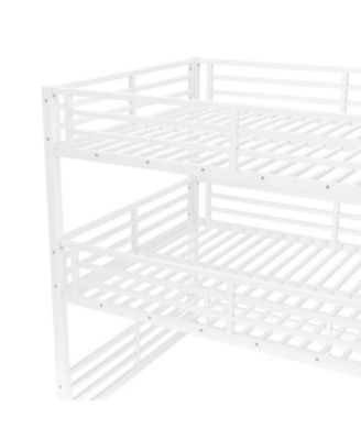Queen Triple Bunk Bed, Metal