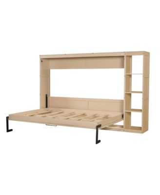 Full Size Murphy Bed with Bookshelf