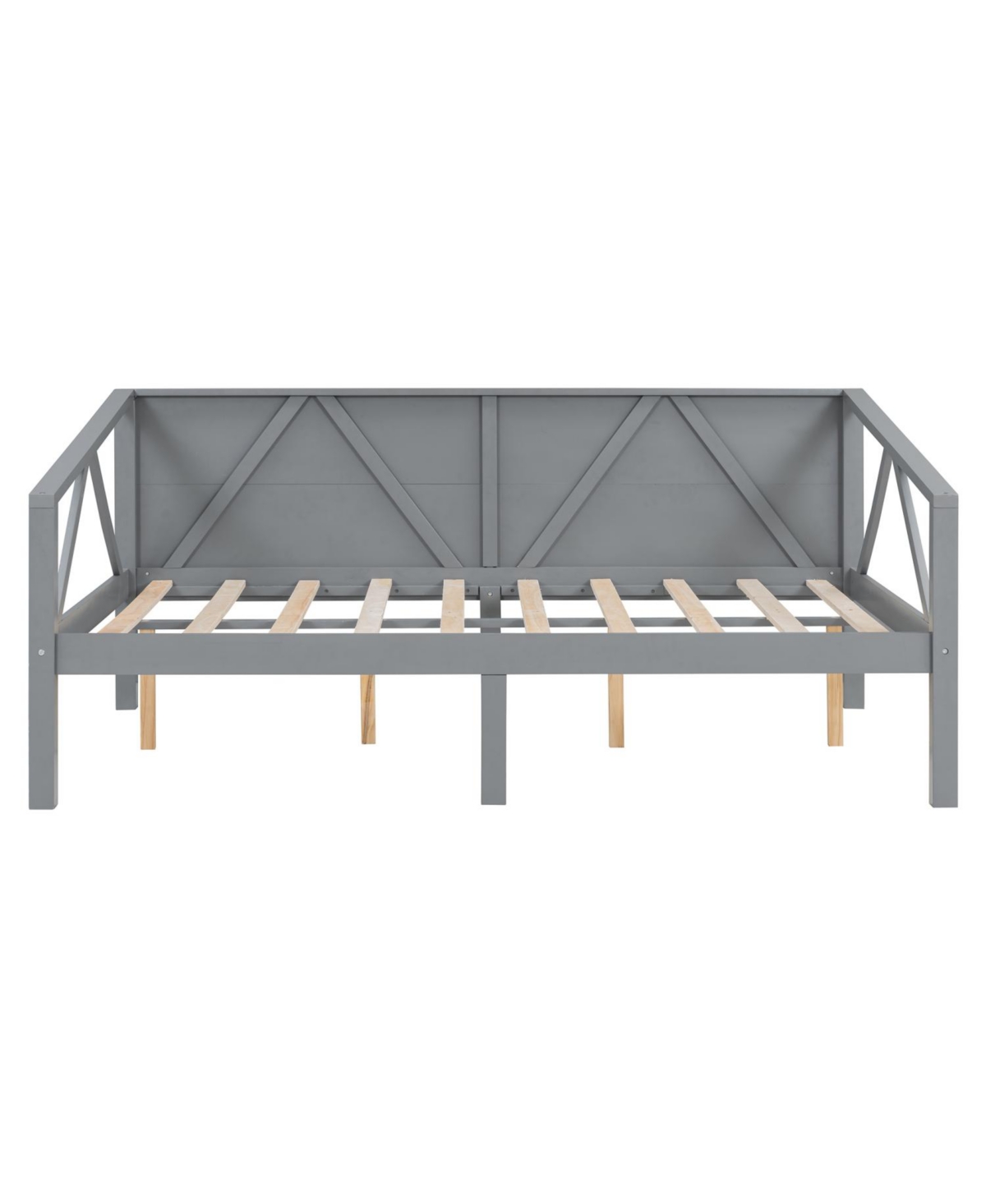 Streamdale Furniture + Full Size + Wood (or Mdf if applicable) + Gray Finish + Daybed