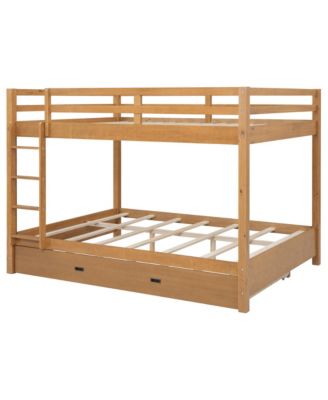 + Queen Size + Wood + Ladder & Trundle + Bunk Bed