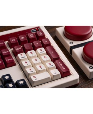 Retro Wireless Gaming Mechanical Keyboard with Number Pad for Windows and Android - Fami Edition