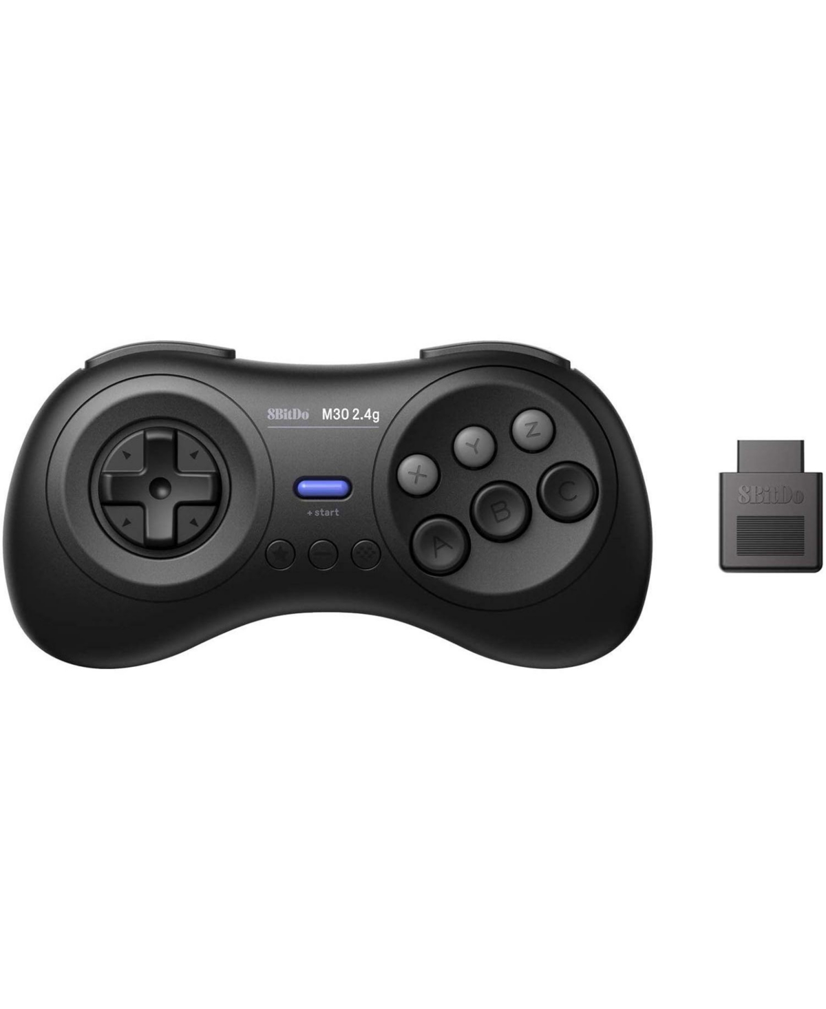 8Bitdo M30 2.4G Wireless Gamepad Controller for the Sega Genesis and Sega Mega Drive - Black