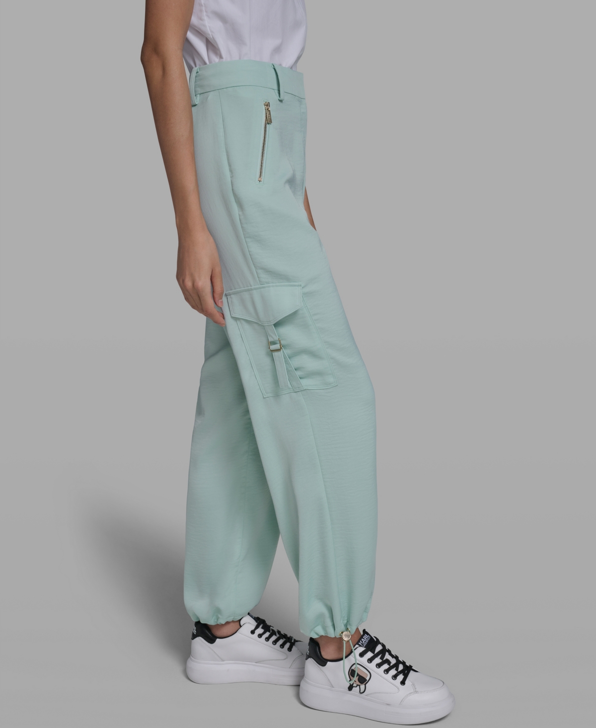 Karl Lagerfeld Paris Women's Cropped Cargo Pants