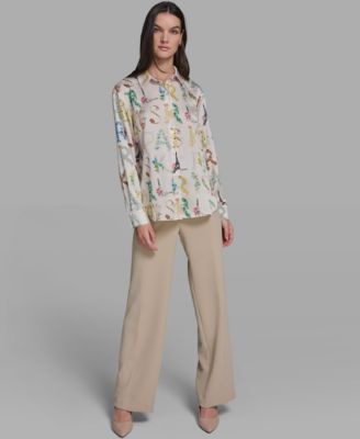 Women's Printed Long-Sleeve Top