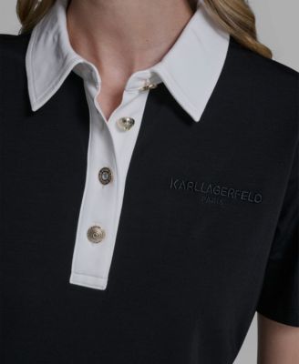 Women's Knit Collared Polo Dress