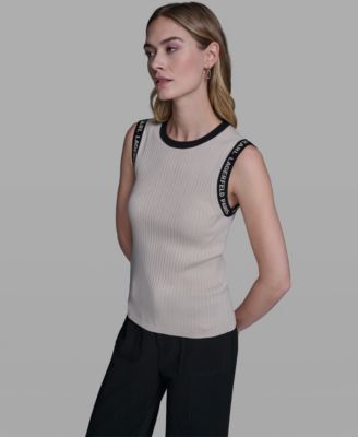 Women's Sleeveless KLP Trim Tank Top