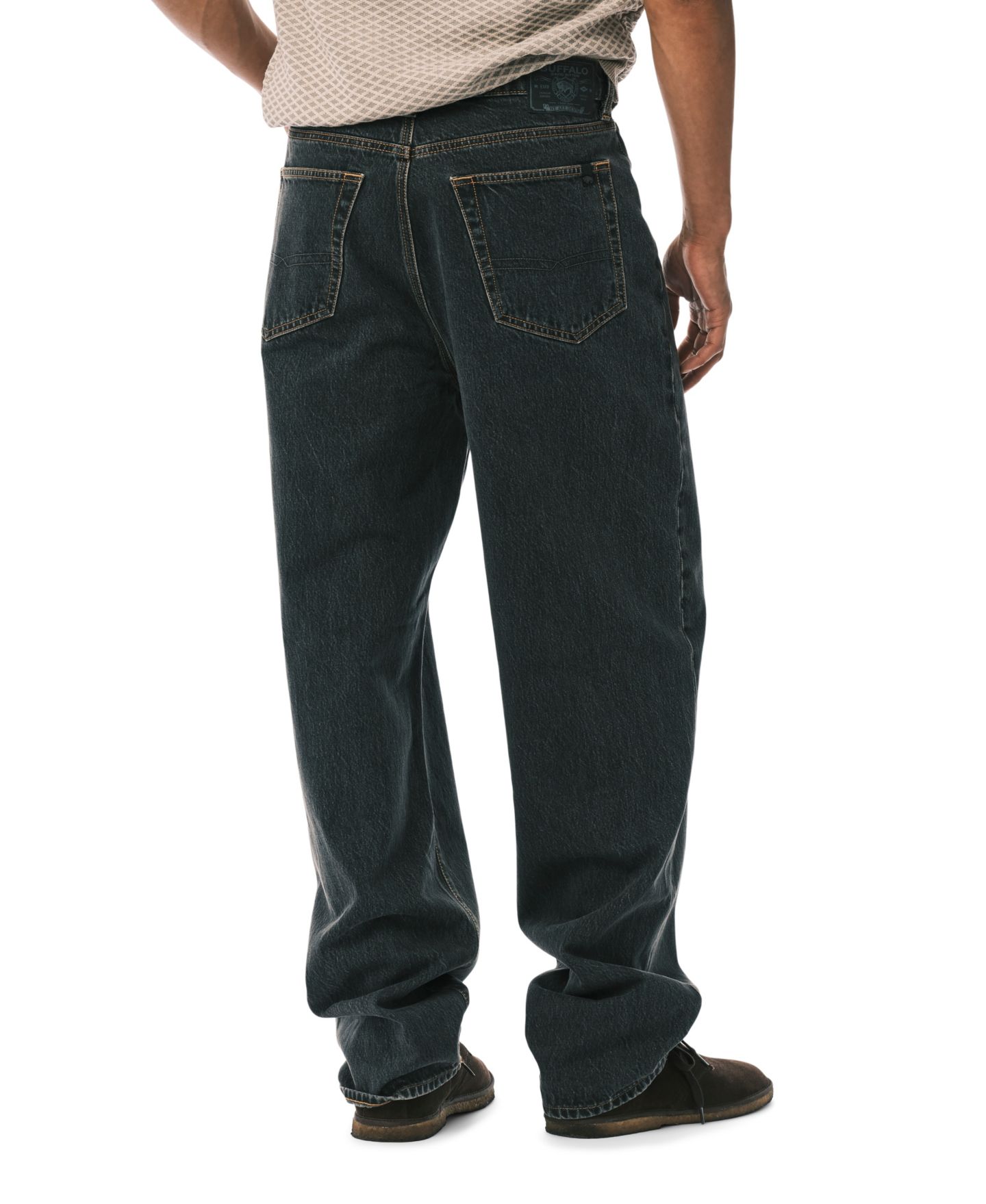 Мужские джинсы Buffalo David Bitton Baggy-Fit, цвет: Чёрный — фото 2
