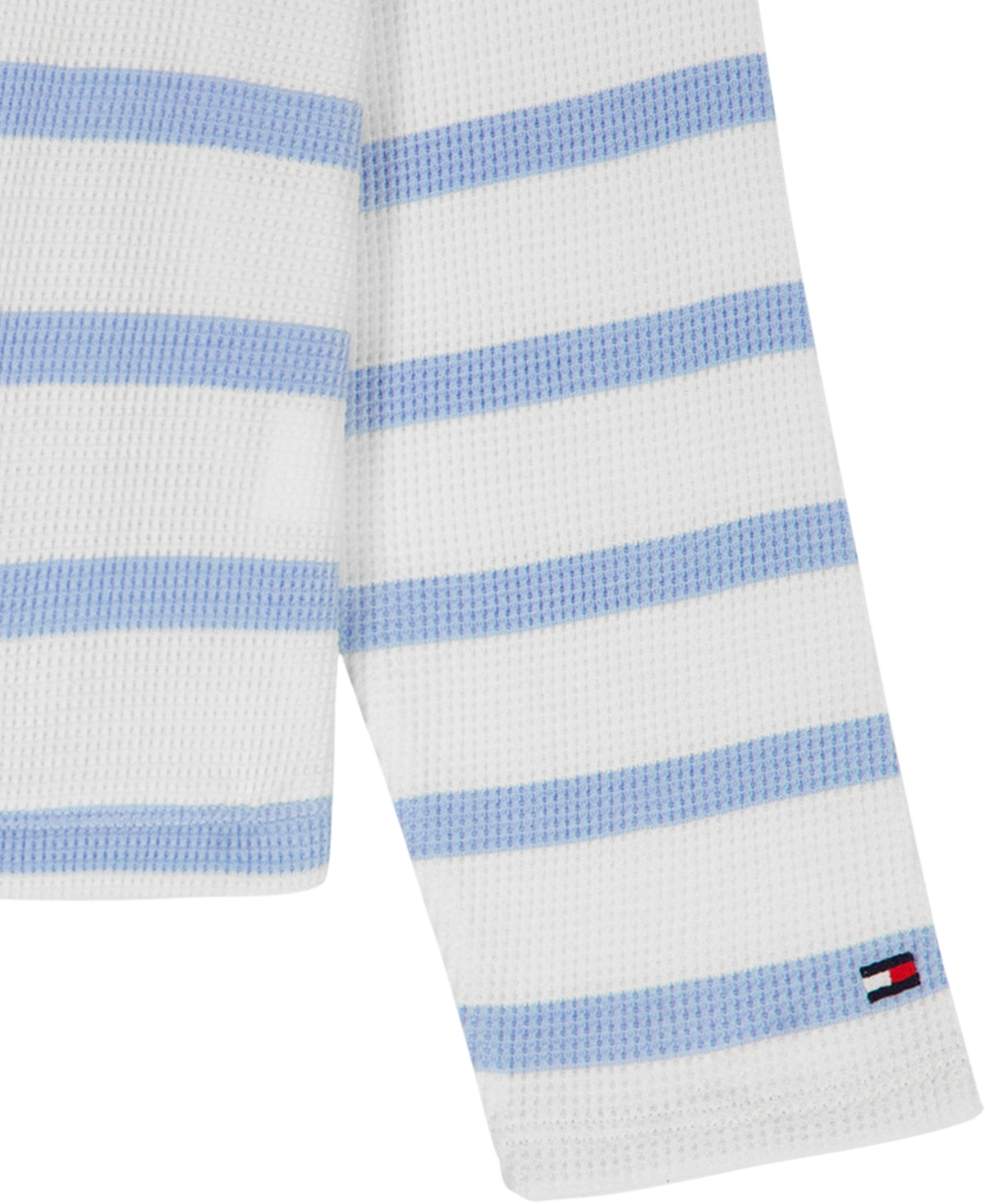 Tommy Hilfiger Girls' 7-16 Waffle Stripe Round Neck T-Shirt