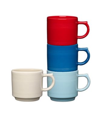 Americana Stackable Mugs, Set of 4