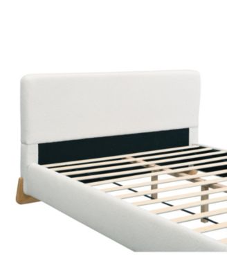 Elegant Boucle Upholstered Bed Luxurious & Comfortable Centerpiece