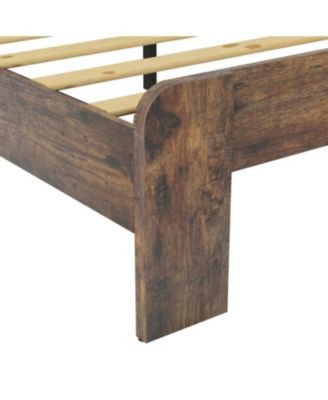 Streamdale Wood Queen Platform Bed Frame Under-Bed Storage