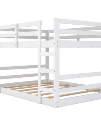  Full Over Full Bunk Bed with Ladder