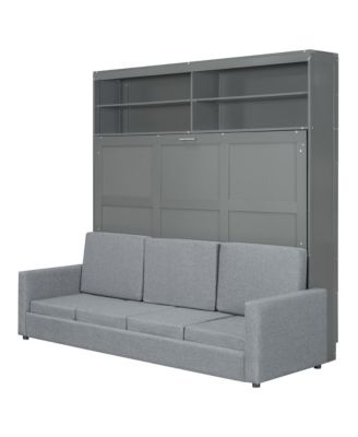 Queen Size Murphy Bed Wall Bed with Sofa
