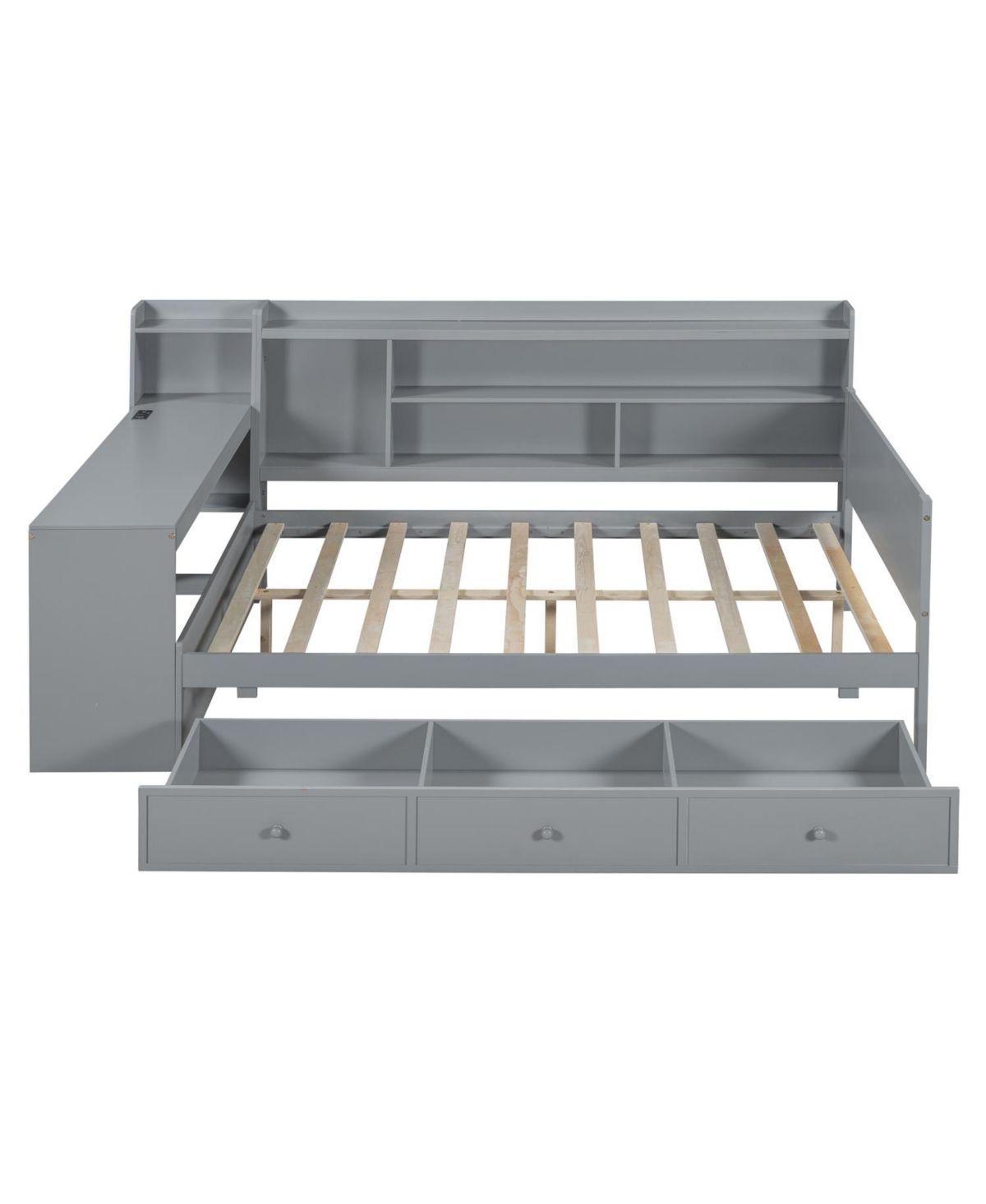 Streamdale Furniture Full Size Wooden Daybed With 3 Drawers