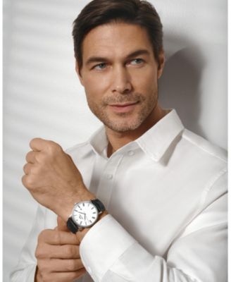 Men's Veritas 1 Genuine Leather Band Watch 1361AVEL