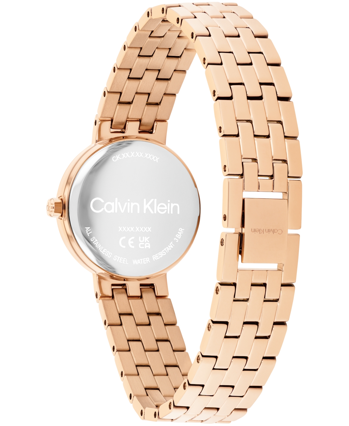 Calvin Klein Women's Forme Rose Gold Tone Stainless Steel Bracelet Watch, 26mm