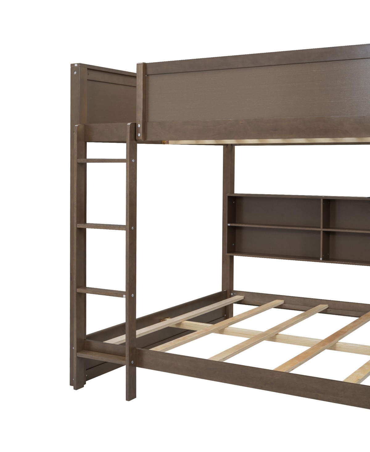 Streamdale Furniture Queen over Storage Bunk Bed with Usb Ports
