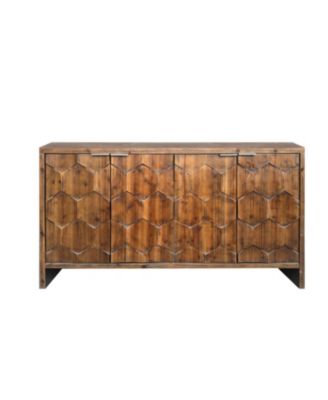 Farmhouse Accent Cabinet with 4 Doors