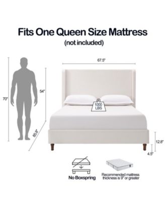 Harper Upholstered Bed with Tall Headboard Queen